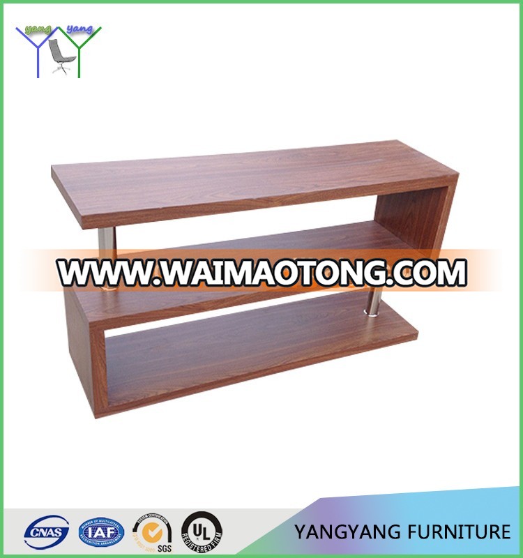 Modern TV Stand Entertainment Book Case Media Center Table Wood Shelf