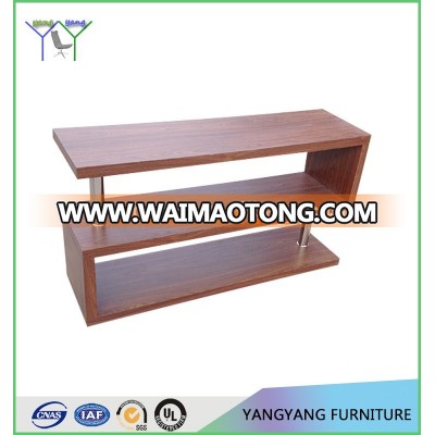 Modern TV Stand Entertainment Book Case Media Center Table Wood Shelf